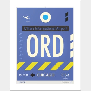 ORD O'Hare Airport code Posters and Art